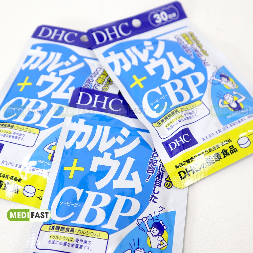 Viên uống canxi DHC Calcium + CBP - Bổ sung calci giúp trẻ phát triển chiều cao, giảm loãng xương ở người cao tuổi
