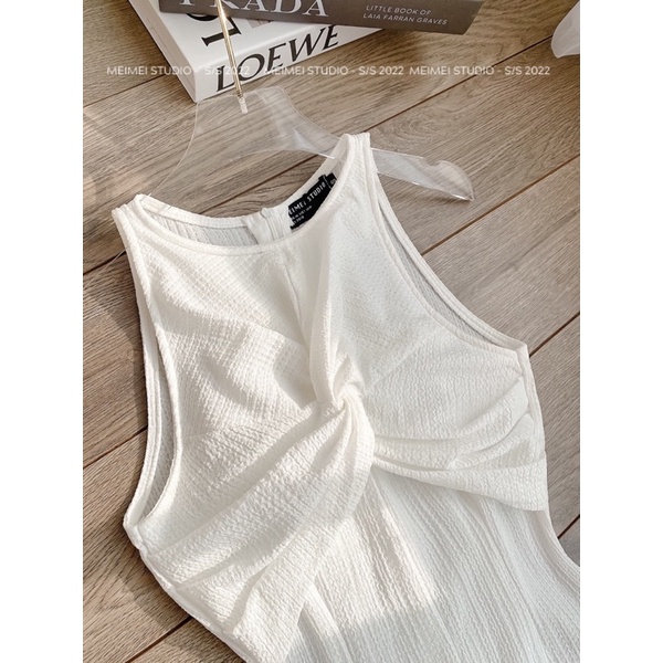 Áo quây cổ yếm kèm tag