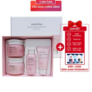 Bộ Dưỡng Dưỡng Ẩm Và Nâng Tông Da Sáng Innisfree Jeju Cherry Blossom