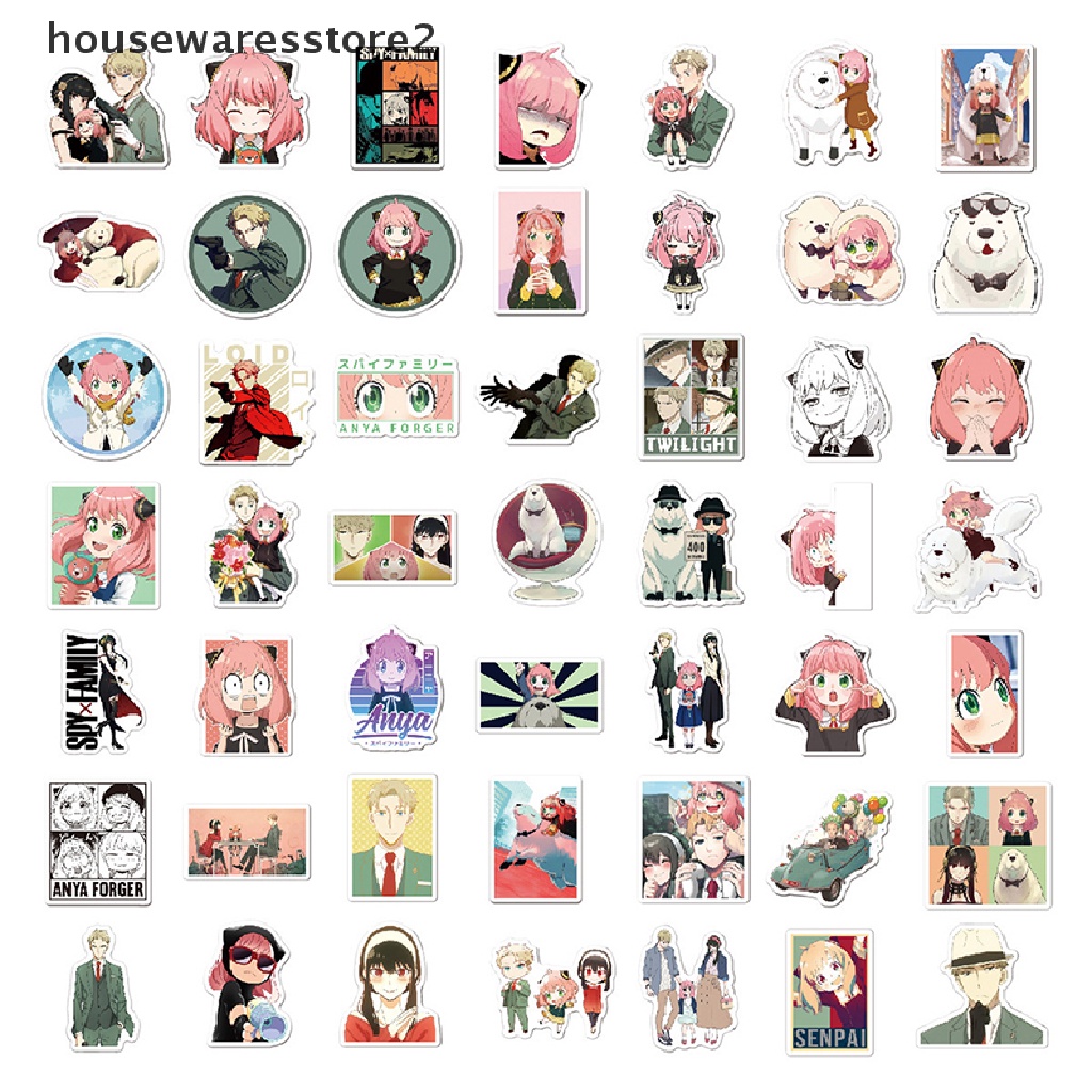 [housewaresstore2] 100 Miếng Dán Anime SPY x FAMILY Yor Forger Loid Forger Anya