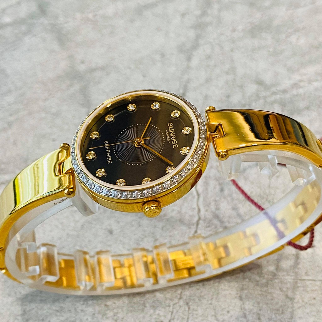 Đồng hồ Sunrise nữ chính hãng Nhật Bản L9936.AA.G.D - kính saphire chống trầy - đính