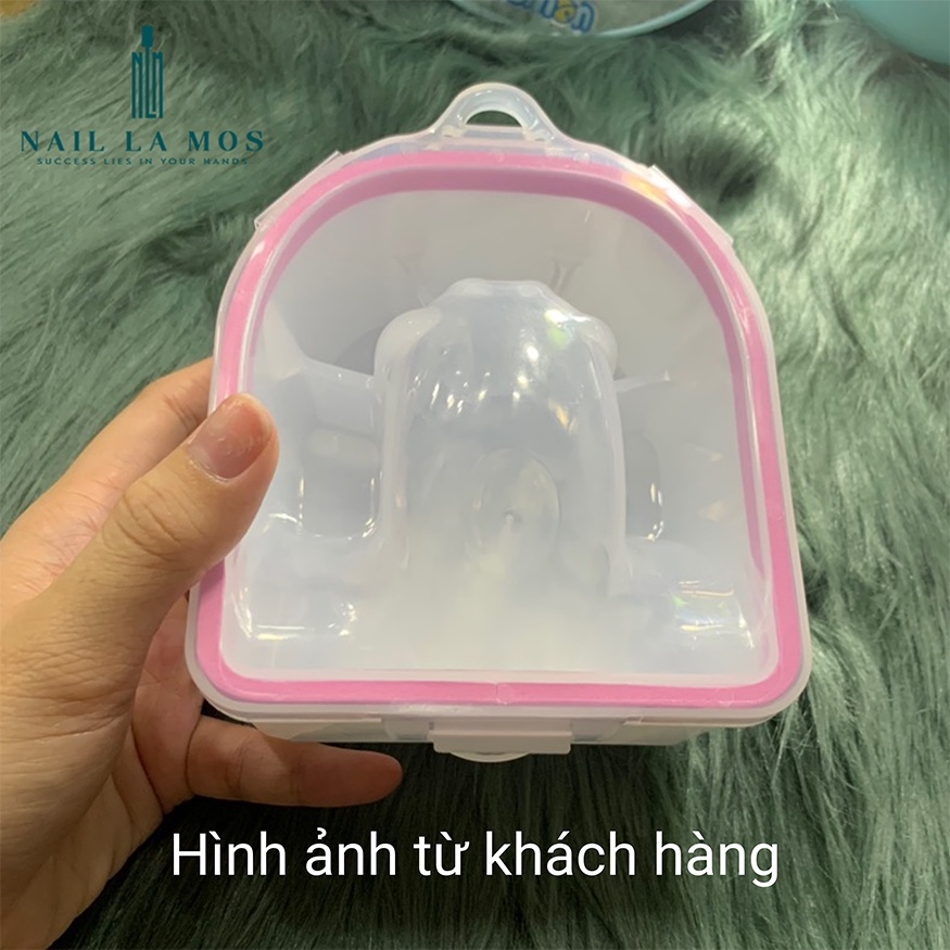 Bát ngâm tay làm nail loại 2 lớp bền đẹp - Bát nhựa chuyên dụng cho dân làm móng