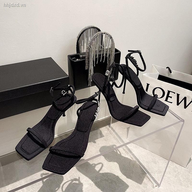 Giày Cao Gót Đính Đá Sang Trọng Thời Trang Hè 2022 Cho Nữ
