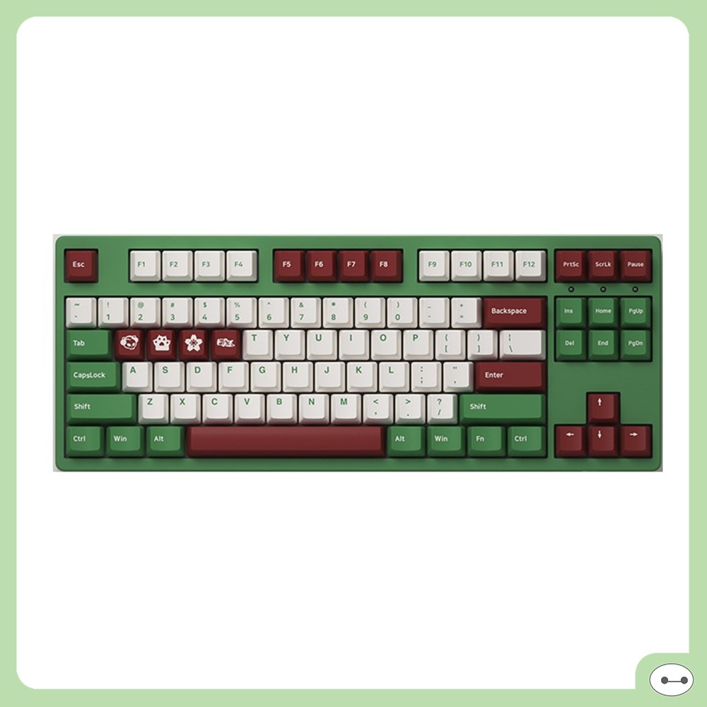 BÀN PHÍM CƠ AKKO 3087/ 3098/ 3108 DS MATCHA RED BEAN