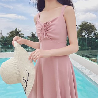 Váy dây mùa hè đi biển 2019 ( có ảnh thật )