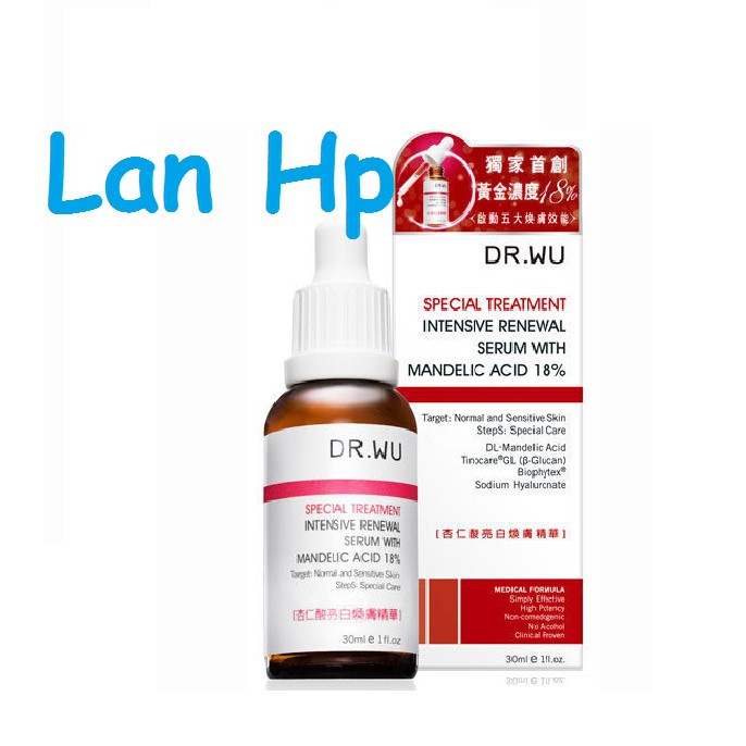 (Có sẵn)Serum mandelic 6%_18%  Đài loan