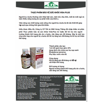 Vida Plus - Nọc Bọ Cạp Xanh Cuba