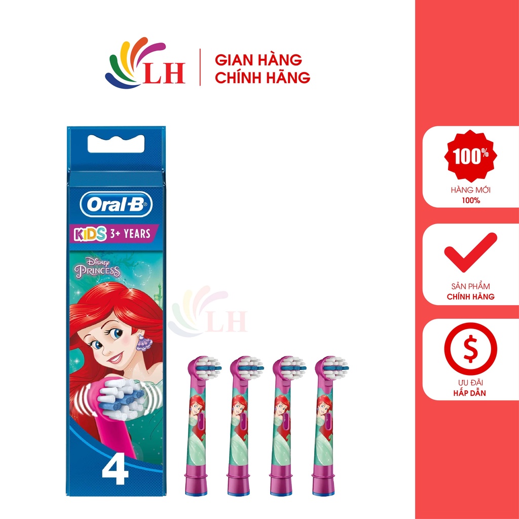 Đầu bàn chải thay thế bàn chải điện trẻ em Oral-B Disney Princess