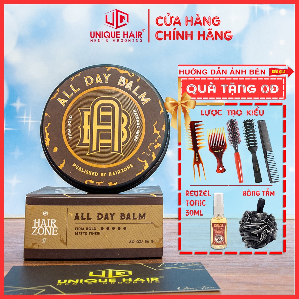 [Chính Hãng] Sáp Vuốt Tóc All Day Balm 2022 ( Tặng lược Chaobao )