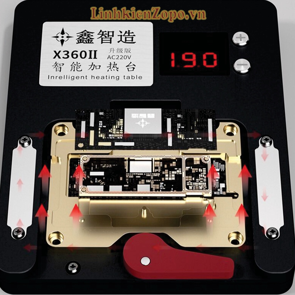XinZhiZao X360ll Bộ Đế Trợ Nhiệt Tách Ghép Main 17 in 1 hổ trợ từ X đến 13ProMax