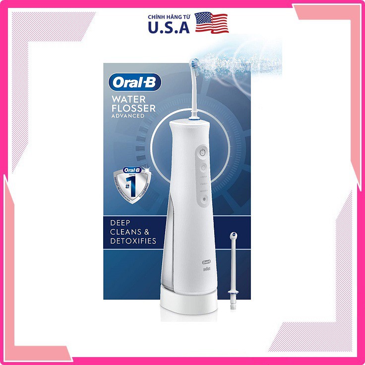 Máy Tăm Nước Oral-B Waterjet | Water Flosser Advanced | Công Nghệ OXYJET | Chính Hãng Oral-B