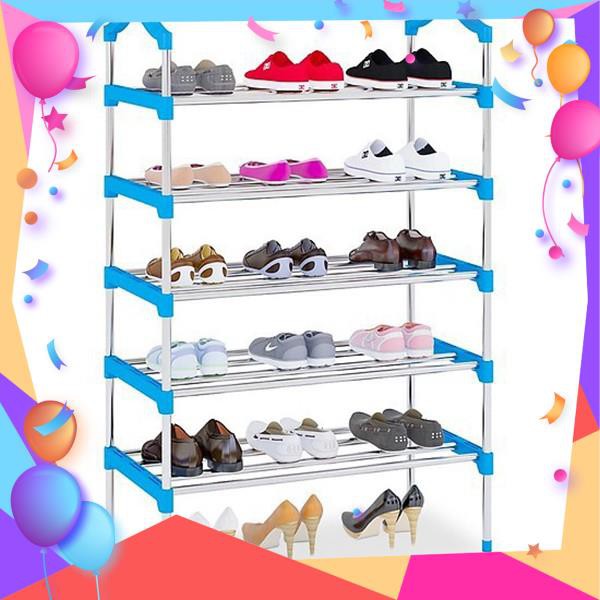 Kệ giày inox 5 tầng thông minh [ 60 x 30 x 95 cm ] chắc chắn