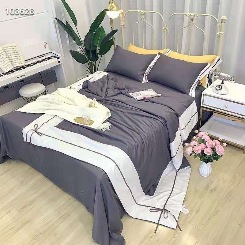 Bộ Chăn Ga Gối Đệm Cotton Lụa Tencel 60s Drap Giường Cao Cấp