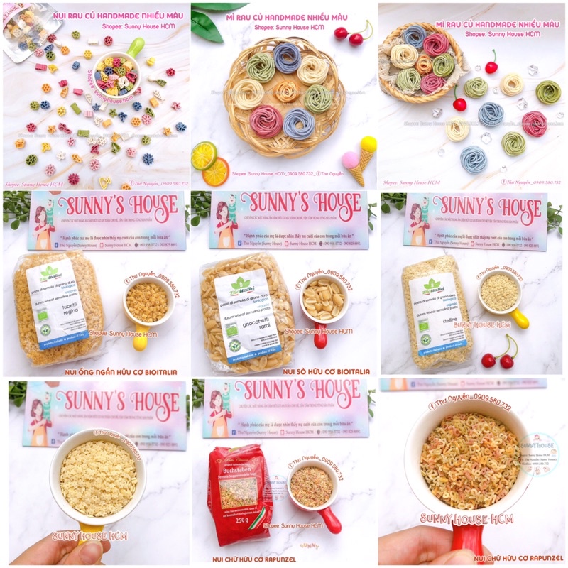 Nui Hữu Cơ Cho Bé Gói Nhỏ 50g - 100g