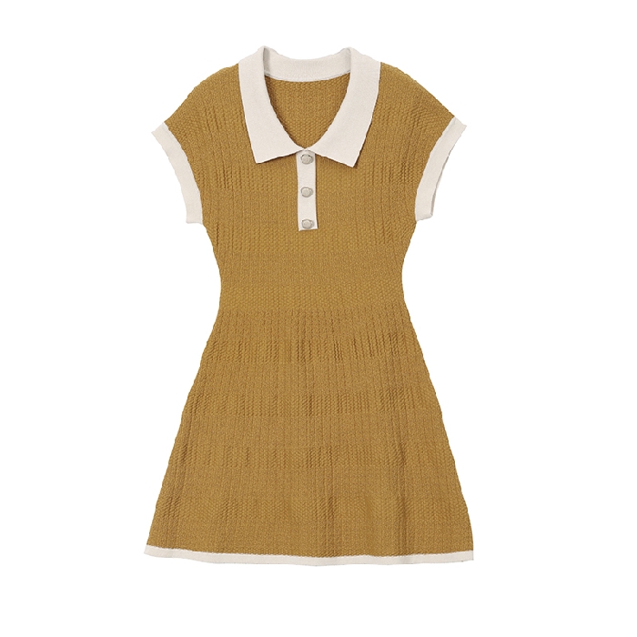 Đầm Dệt Kim Dáng Chữ A Phong Cách Retro Hàn Quốc | BigBuy360 - bigbuy360.vn