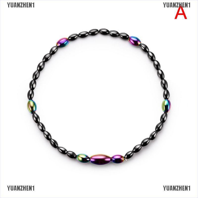 Lắc Chân Hạt Đá Hematite Từ Tính Chăm Sóc Sức Khỏe YUANZHEN1