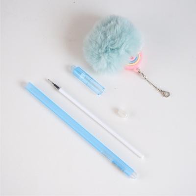 Bút quả bông stitch doremon mèo chii  BQB18 bút quả bông vương miện cute bút quả bông dễ thương
