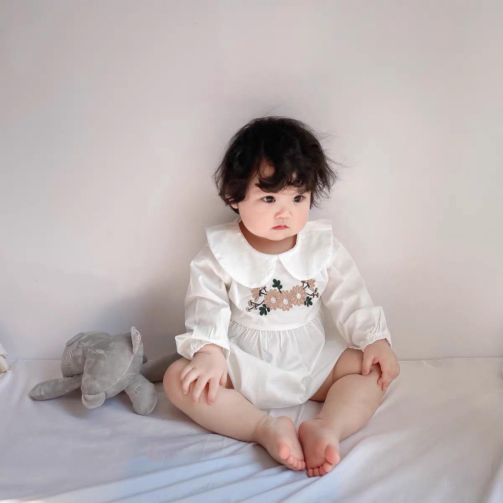 [Ảnh thật] JUMPSUIT CỔ BÈO THÊU HOA HÀN QUỐC 3627 CHỤP HÌNH THÔI NÔI STUDIO LÀ QUÁ XINH