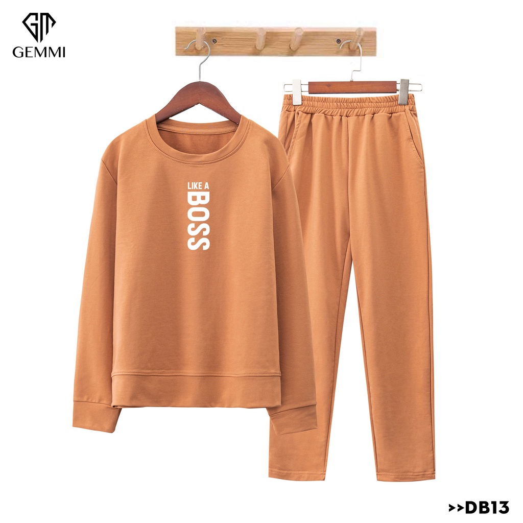 Set đồ bộ nữ mặc nhà thiết kế cao cấp in hình Gemmi Fashion DB13