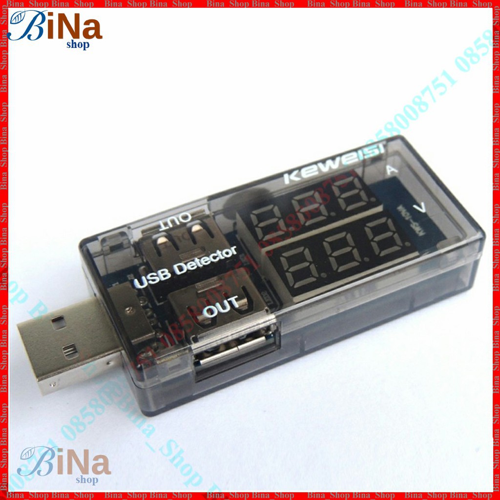 USB đo điện áp và dòng xả 20V 3A USB tester 20V/3A