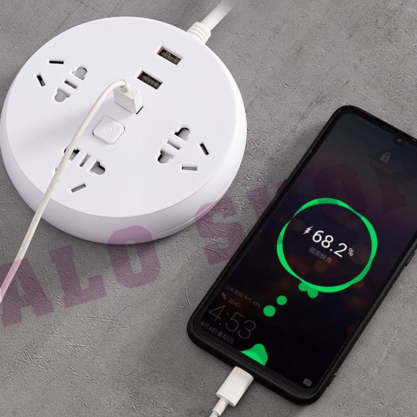 Ổ Điện Đa Năng Có Cổng USB - Aloshop ODDN, Phích Cắm 3 Chân, An Toàn, TIện Lợi.