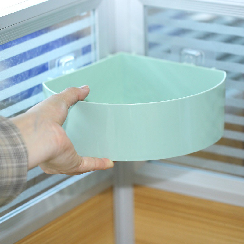 Giá Nhựa Dán Tường Để Đồ Dùng Tiện Lợi Kệ Góc Nhựa Nhà Tắm, nhà bếp, siêu chắc Phòng Tắm, Phòng Bếp