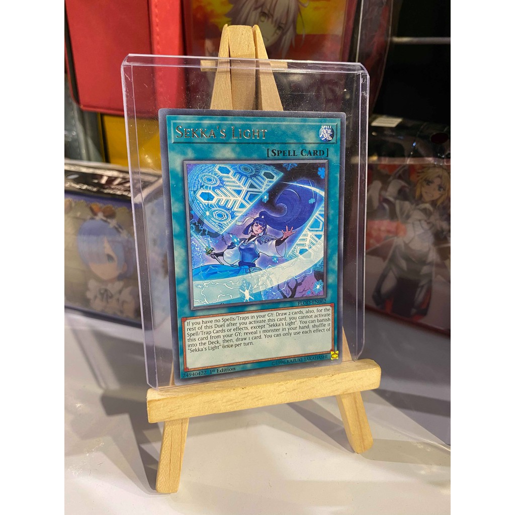 Lá bài thẻ bài Yugioh Sekka’s Light – Rare - Tặng bọc bài nhựa bảo quản