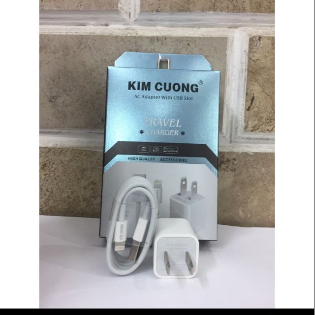 Bộ sạc cáp Kim Cương iPhone 5,6,7