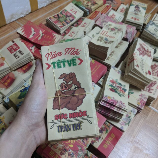 Bao lì xì bằng giấy kraf