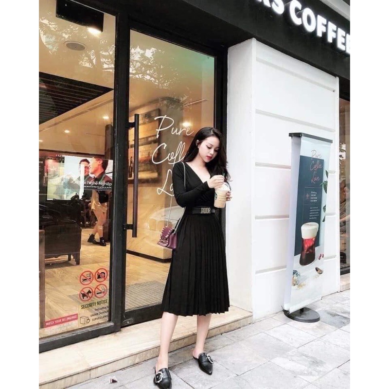 [FREE SHIP]Chân Váy váy xếp Ly dài (Loại đẹp) | BigBuy360 - bigbuy360.vn