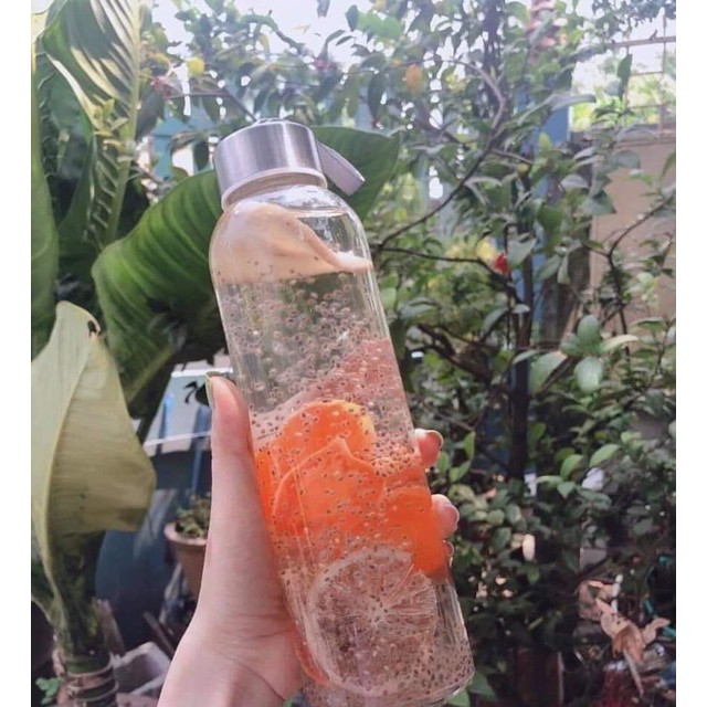 Combo 2 Bình thủy tinh detox 500ml