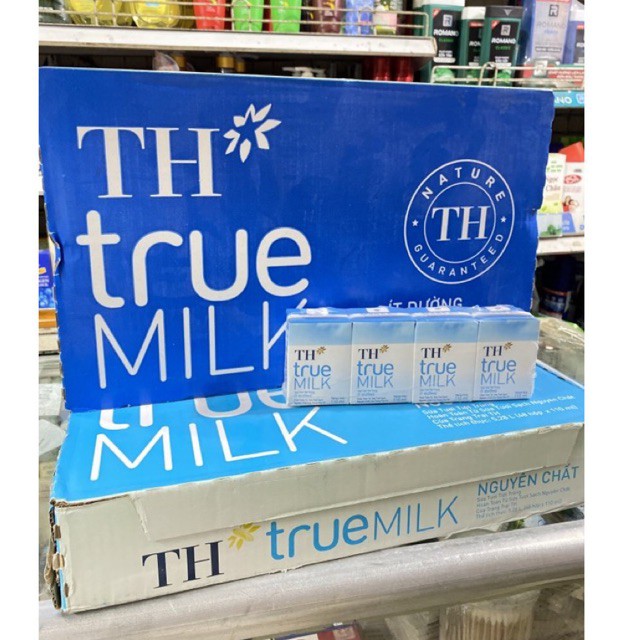 Thùng 12 Vỉ Sữa Tươi TH True Milk Hộp Bé