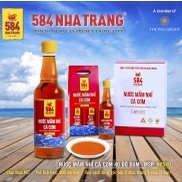 Thùng 6 chai 500ml Nước mắm Nhỉ Cá cơm 40 độ đạm- 584 Nha Trang - Chai PET -  Date luôn mới. FREE SHIP HCM