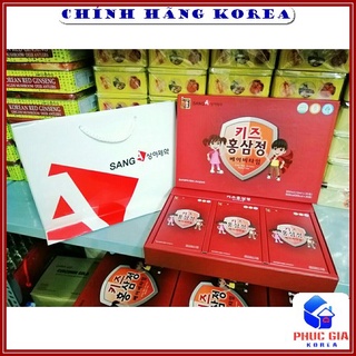 Nước Hồng Sâm Trẻ Em SangA Chính Hãng, Hộp 30 gói - Hồng Sâm Hàn Quốc Cho Bé