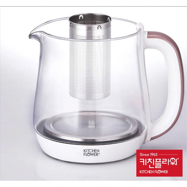 Ấm đun trà đa năng KITCHEN FLOWER/ HÀN QUỐC/ HEALING TEA MASTER 1.5L/ Hàng Nhập Khẩu/ Chính Hãng