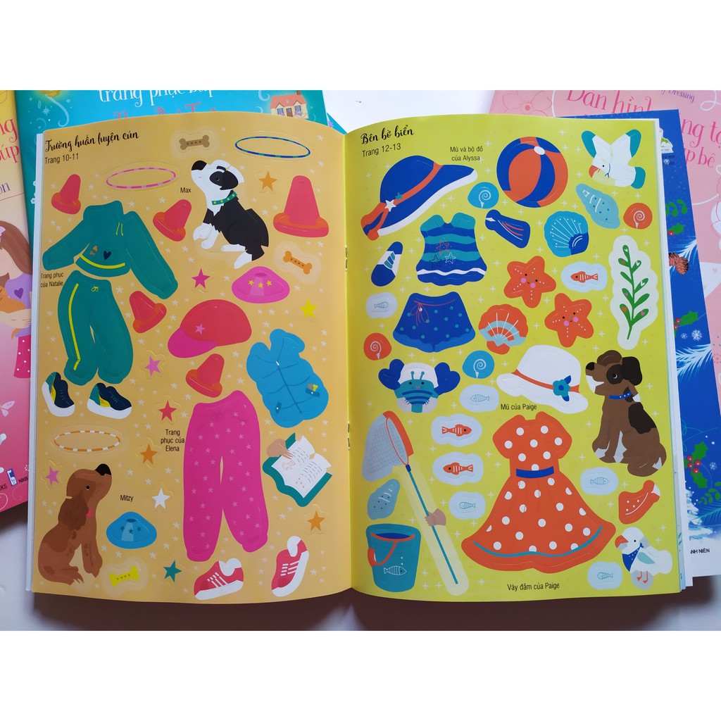 Sách - Sticker Dolly Dressing - Dán Hình Sáng Tạo Trang Phục Búp Bê - Chọn Lẻ