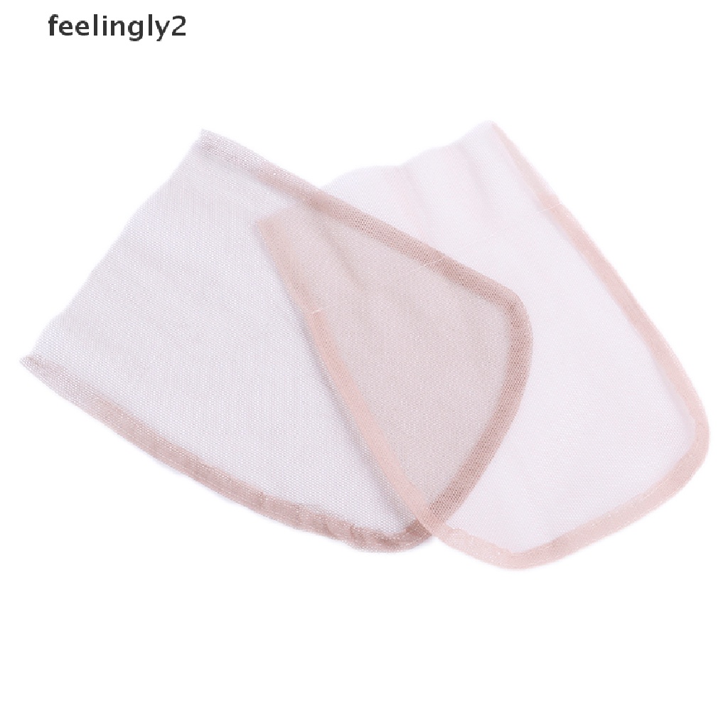 Mũ Lưới Trùm Tóc Giả 4 * 4cm Màu Nâu Thụy Sĩ Phối Ren Thời Trang