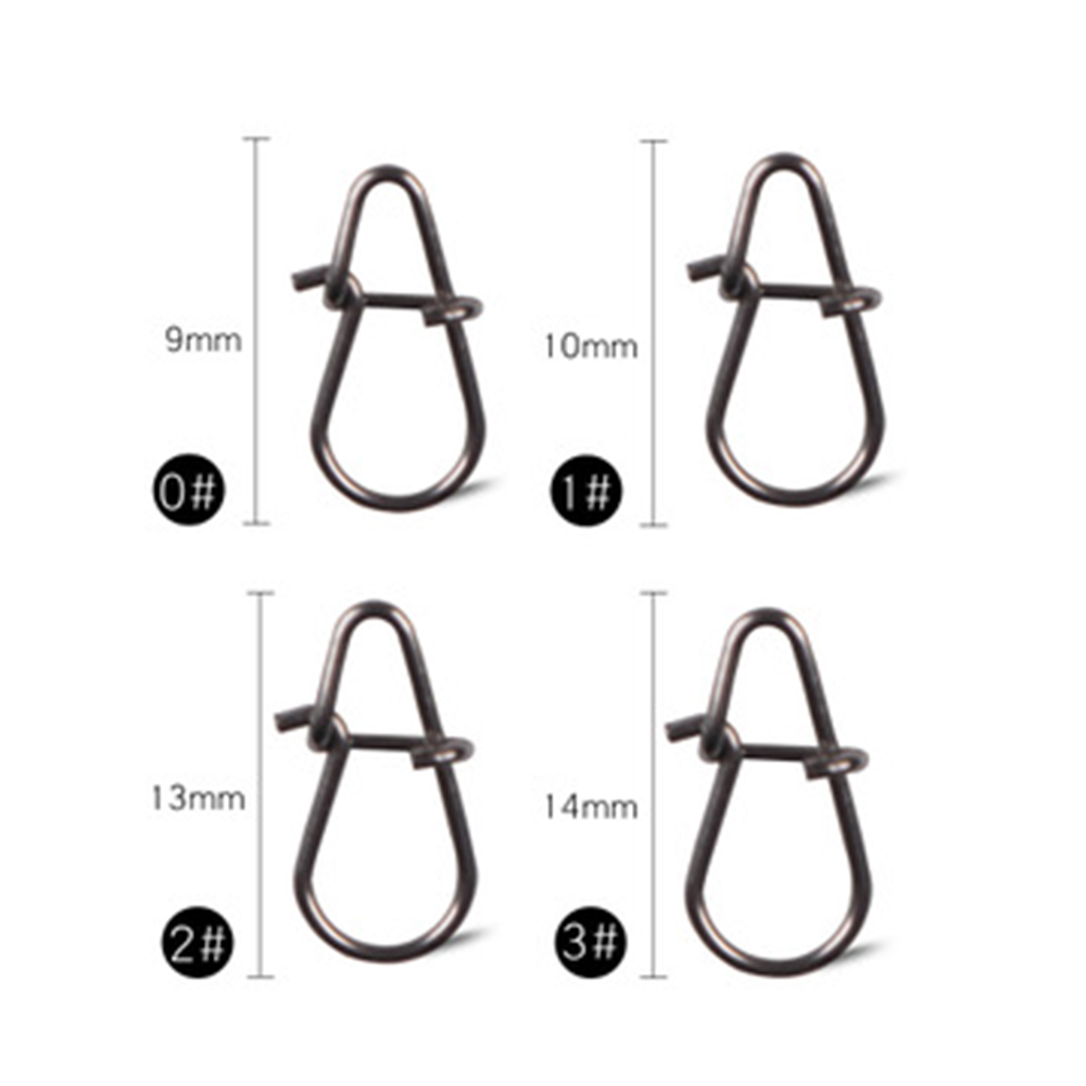 Set 100 móc khóa câu cá bằng thép không gỉ bền bỉ