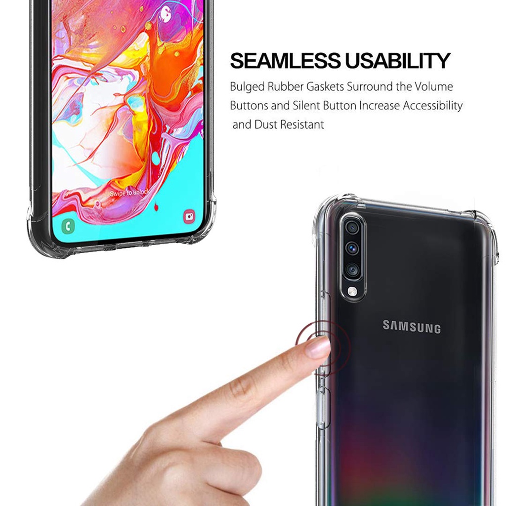 Ốp chống sốc Samsung A70 , A70s , A71 / A80 trong suốt bảo vệ điện thoại tuyệt đối