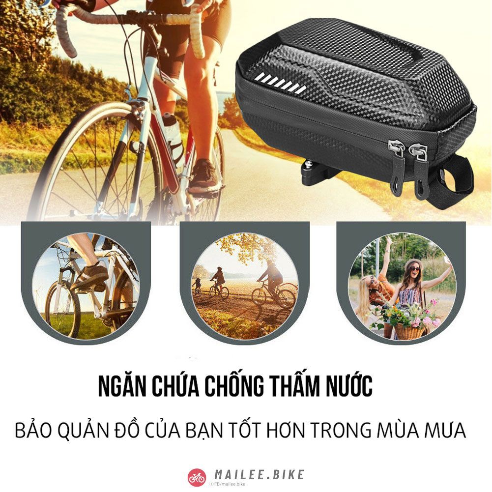 Túi Đựng Đồ Gắn Dưới Yên Xe Đạp Dung Tích Lớn Chống Nước Chất Liệu Cao Cấp Phản Quang Ban Đêm Tiện Dụng Đa Năng