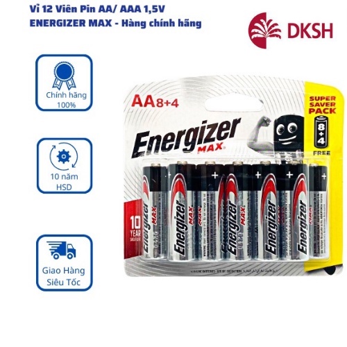 Pin AA , AAA - Pin Energizer 1,5V Siêu Bền - Hàng Chính Hãng-[FREE SHIP] TỪ ĐƠN 50K