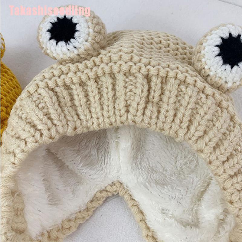 Mũ Len Hình Chú Ếch Hoạt Hình Dễ Thương