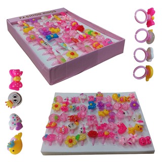 Bộ 50 nhẫn nhựa cho bé