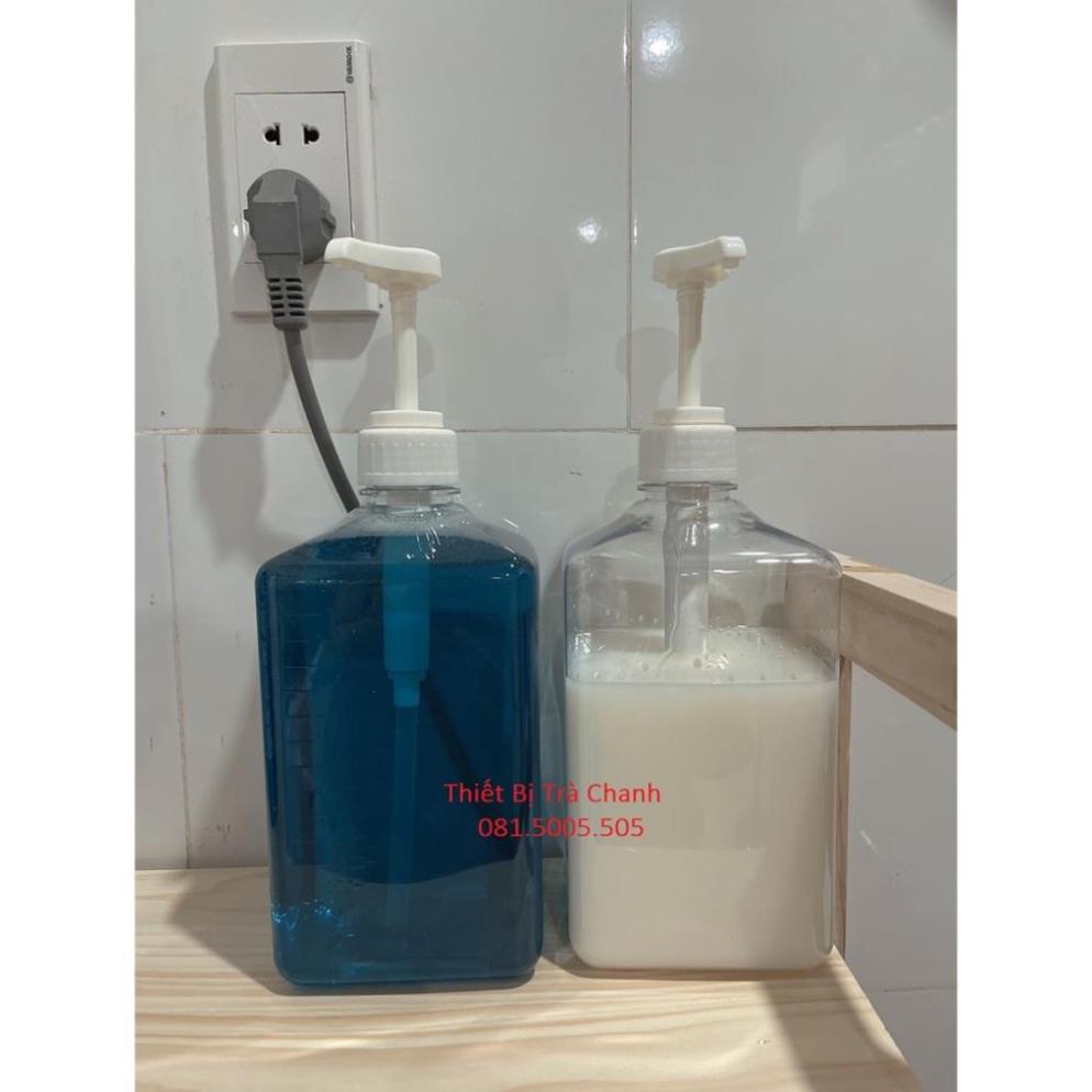 Bình bơm siro nhựa có vòi định lượng 10ml đựng dung dịch lỏng, đường, sữa t T208H