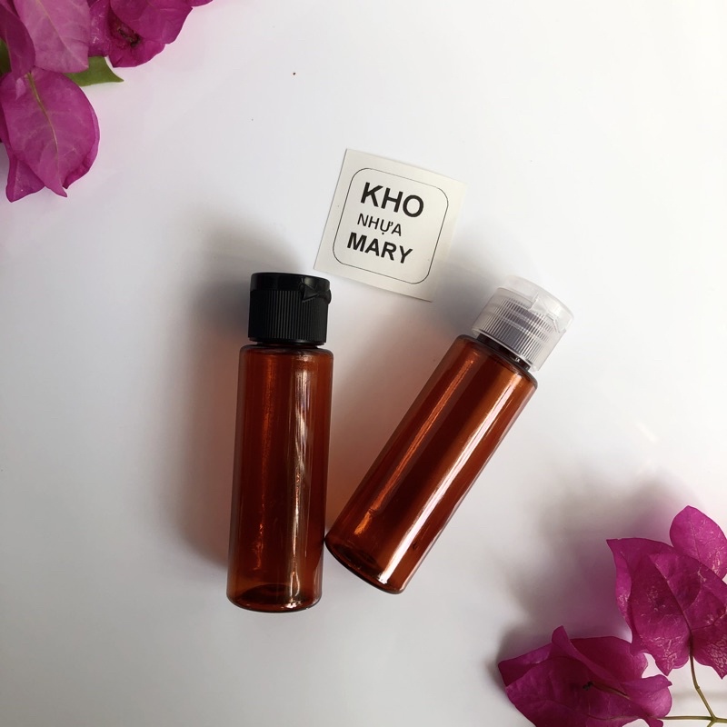CHAI NẮP NHỌN TRONG SUỐT/ ĐEN - Bình Chiết mỹ phẩm 100ml/ 70ml/ 50ml/ 30ml/ 20ml nắp nhọn nhỏ giọt/ nắp bật