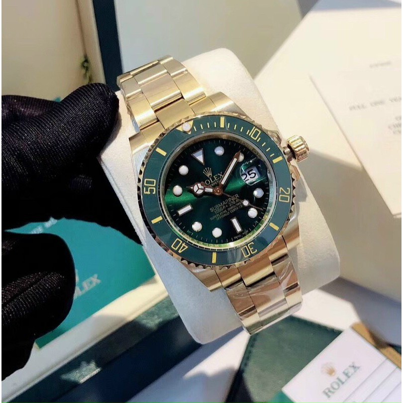 Đồng hồ nam dây kim loại, đồng hồ đeo tay ROLEX cao cấp, sang trọng, không thấm nước