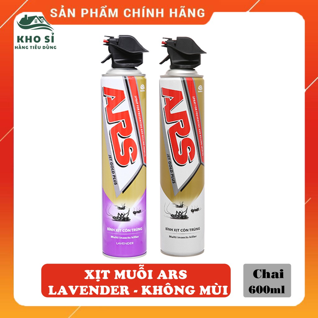 Bình Xịt Muỗi ARS Hương Lavender, Không Mùi 600ml Thái Lan Giá Rẻ