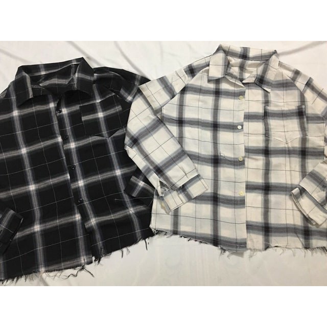 Áo sơ mi FLANNEL kẻ caro Unisex phong cách streetswear