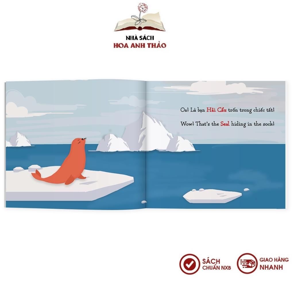 Sách Ehon - Thiên Tài Ngụy Trang song ngữ Việt Anh kèm file nghe quét mã QR - Dành cho trẻ 2-6 tuổi