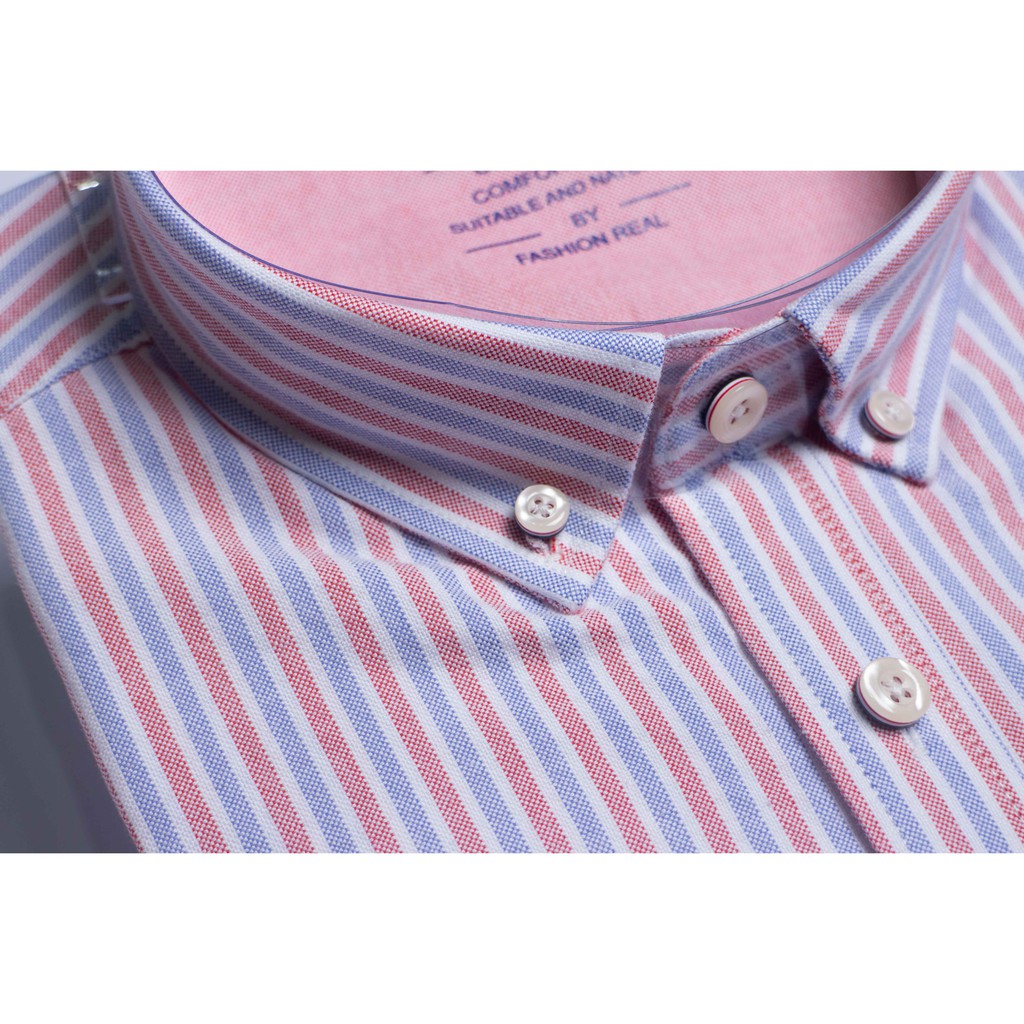 Sơ mi nam kẻ sọc dài tay cotton chất lượng cao - giá rẻ - ảnh chụp thật | BigBuy360 - bigbuy360.vn